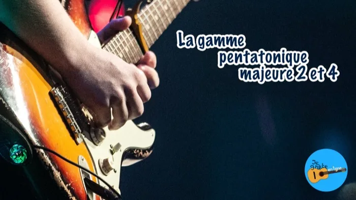 Gamme pentatonique majeure, doigtés 2 et 4
