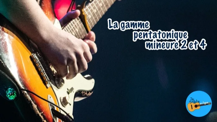 Gamme pentatonique mineure, doigtés 2 et 4